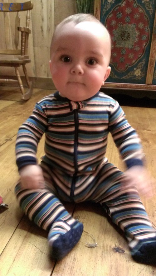 7 Months- Jazz hands!