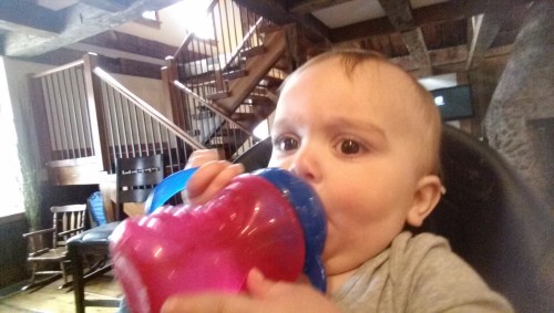 Sippy cup is serious business. 