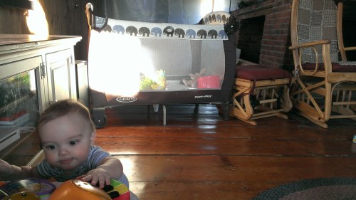 The baby proofing isn't going so well.